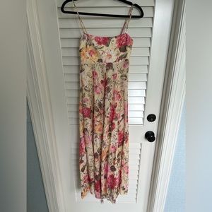 Zimmermann Floral Print Midi Length Dress, Size 1